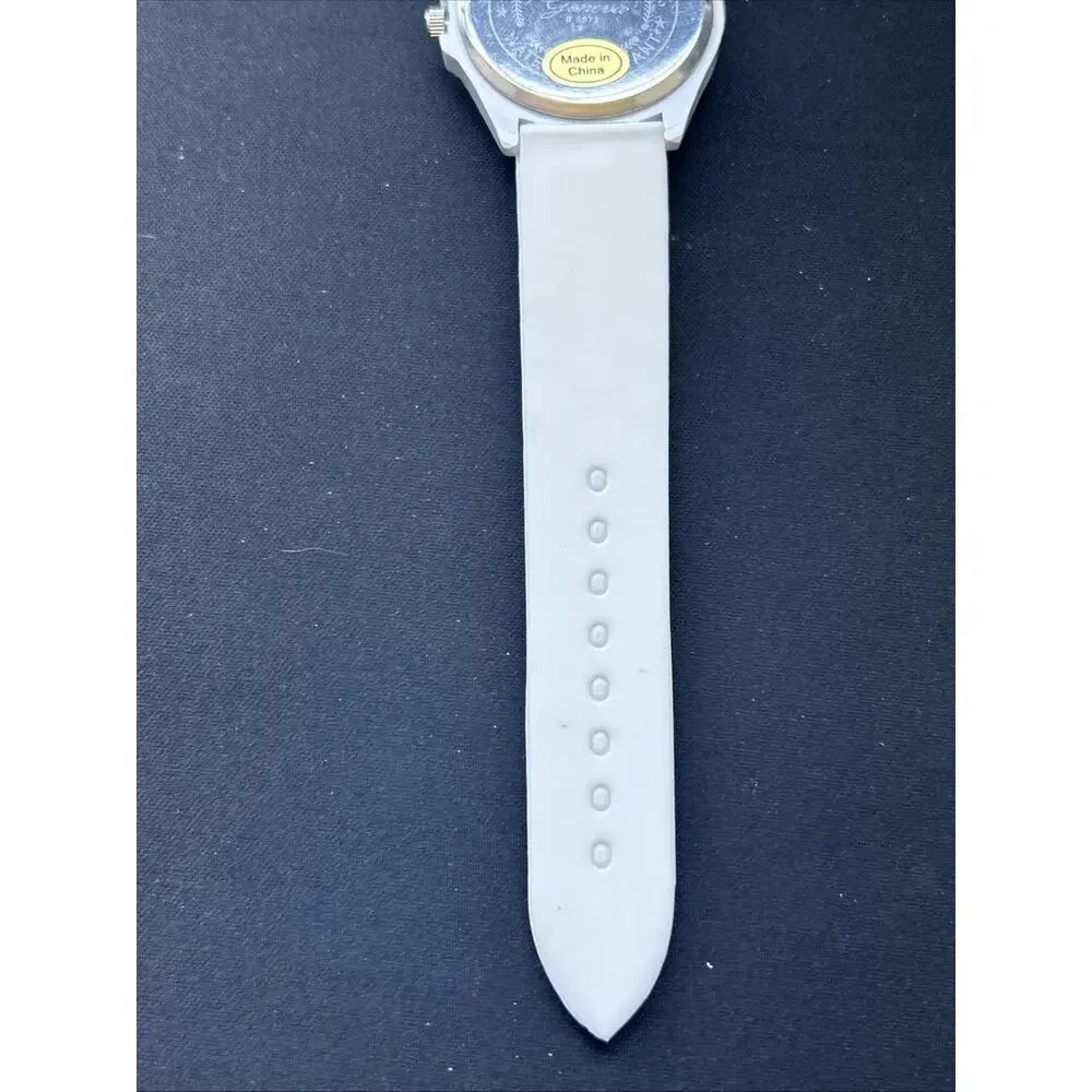 Geneva White Dial And Band Gold Tone Case Women’s Quartz Watch